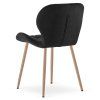 Elegantní jídelní židle MANGO VELVET, černá do moderní jídelny
