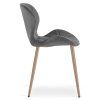 Elegantní jídelní židle MANGO VELVET, tmavě šedá do moderní jídelny