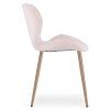 Elegantní jídelní židle MANGO VELVET, světle růžová do moderní jídelny