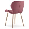 Elegantní jídelní židle MANGO VELVET, tmavě růžová do moderní jídelny