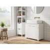 Skříňka pod umyvadlo LAVIXO 60 x 30 cm, bílá s moderním minimalistickým designem