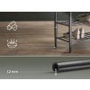 Lavice s botníkem EKHO 80x30 cm, zelená, úložná lavice na boty do chodby a předsíně se dvěma policemi