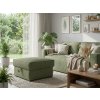 Čalouněný taburet SMART COSARO XL s úložným prostorem 71x71 cm, mentolový
