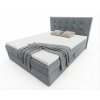 Čalouněná postel boxspring DIRELIS TRINITY 160x200 cm šedá do moderní ložnice