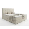 Čalouněná postel boxspring DIRELIS VIBE 180x200 cm krémová do moderní ložnice
