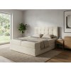 Čalouněná postel boxspring DIRELIS VIBE 180x200 cm krémová s komfortním designem