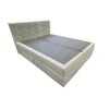 Designová čalouněná postel boxspring DIRELIS VIBE 180x200 cm krémová do ložnice