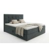 Čalouněná postel boxspring DIRELIS VIBE 180x200 cm tmavě šedá do moderní ložnice