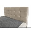 Čalouněná postel boxspring DIRELIS TRINITY 180x200 cm béžová s elegantním prošíváním