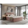 Elegantní čalouněná postel boxspring FORENA 160x200 cm starorůžová do moderní ložnice