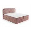 Čalouněná postel boxspring FORENA 160x200 cm starorůžová pro útulnou a stylovou ložnici