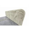 Designová čalouněná postel boxspring FORENA 160x200 cm krémová pro útulnou ložnici