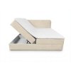 1. Luxusní čalouněná postel boxspring FORENA 180x200 cm krémová s komfortním vzhledem