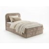 Elegantní čalouněná postel boxspring FORENA 90x200 cm béžová do moderní ložnice