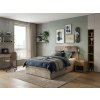 Moderní čalouněná postel boxspring FORENA 90x200 cm béžová v nadčasovém designu