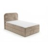 Čalouněná postel boxspring FORENA 90x200 cm béžová pro útulnou a stylovou ložnici