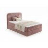 Elegantní čalouněná postel boxspring FORENA 90x200 cm starorůžová do moderní ložnice