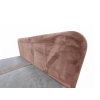 1. Čalouněná postel boxspring FORENA 90x200 cm starorůžová s pohodlným a elegantním provedením