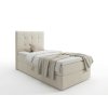 Elegantní čalouněná postel boxspring DIRELIS VIBE 90x200 cm krémová s úložným prostorem