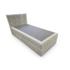 Komfortní čalouněná postel boxspring DIRELIS VIBE 90x200 cm krémová s pohodlnou matrací