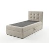 Jednolůžková čalouněná postel boxspring DIRELIS VIBE 90x200 cm krémová v elegantním provedení