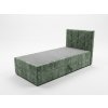 Jednolůžková čalouněná postel boxspring DIRELIS VIBE 90x200 cm tmavě zelená v elegantním designu