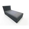Luxusní čalouněná postel boxspring DIRELIS VIBE 90x200 cm tmavě šedá s látkovým čalouněním