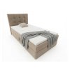 Elegantní čalouněná postel boxspring DIRELIS TRINITY 90x200 cm béžová s úložným prostorem