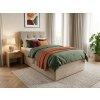 Designová čalouněná postel boxspring DIRELIS TRINITY 90x200 cm béžová do moderní ložnice