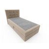 Luxusní čalouněná postel boxspring DIRELIS TRINITY 90x200 cm béžová se sametovým vzhledem