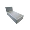 Luxusní čalouněná postel boxspring DIRELIS TRINITY 90x200 cm šedá se sametovým vzhledem