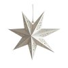 Vánoční papírová hvězda AUREVIA 60 cm, bílá s elegantními vyřezávanými ornamenty